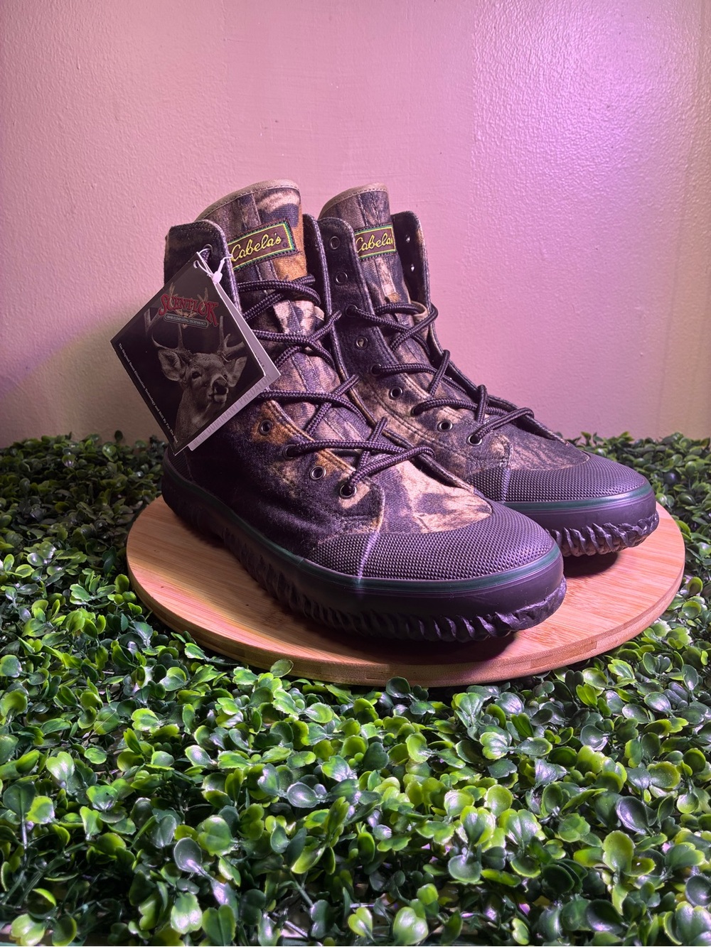 🔥 CABELA’S SILENT STALK HUNTING BOOT MOSSY OAK CAMO MENS SZ 11 NWT